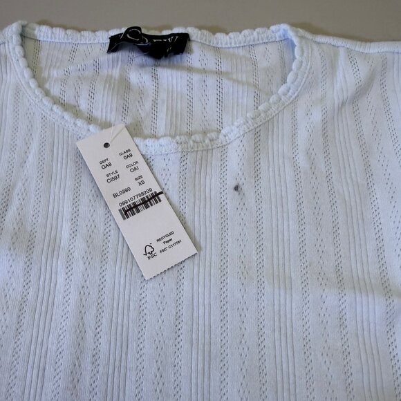 J. Crew Pointelle short-sleeve T-shirt Size XS - Picture 8 of 8